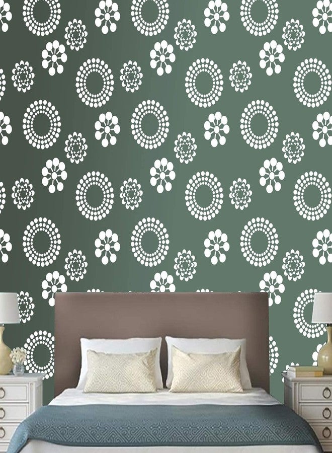 DECORNOW Damping Floret Reusable DIY Wall Stencil Painting, Suitable for Home Decoration, Wall Decoration Size : (16 inch x 24 inch) - Image 4